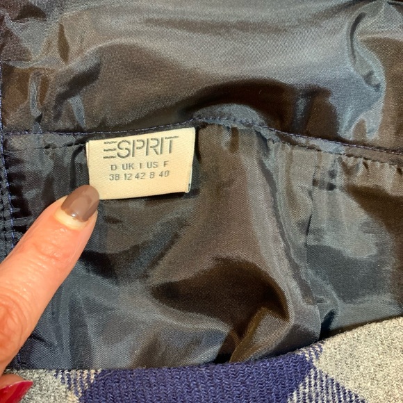 Esprit mini skirt size 38 white & blue - Picture 6 of 6